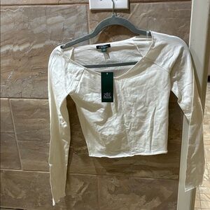Wild fable white crop top xs